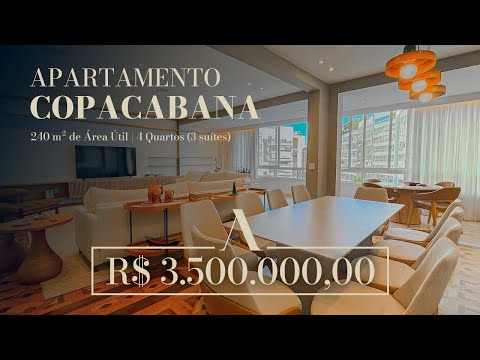 Apartamento excepcional, todo reformado e modernizado | Copacabana | RJ