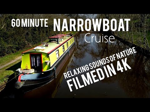 RELAX - Beautiful Canal boat journey - 60 minutes VLOG 43B