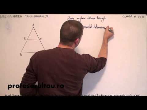 19   cls7   Asemanarea triunghiurilor   linia mijlocie intr un triunghi   definitii