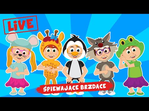 🔴 ŚPIEWAJĄCE BRZDĄCE - NAJLEPSZE PIOSENKI DLA DZIECI  💕💕💕NA ŻYWO 😍