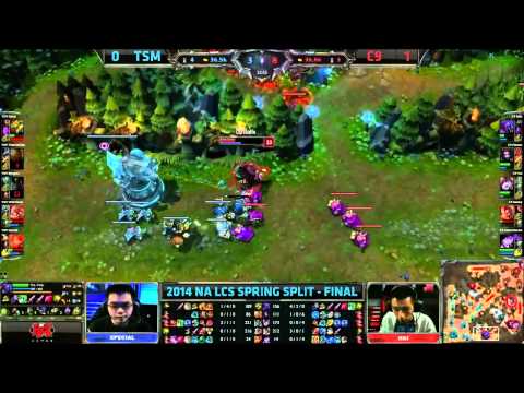 TSM TheOddone Xin Zhao VS C9 Meteos Elise Game 2 Highlights   2014 NA LCS Spring Playoff MUST SEE