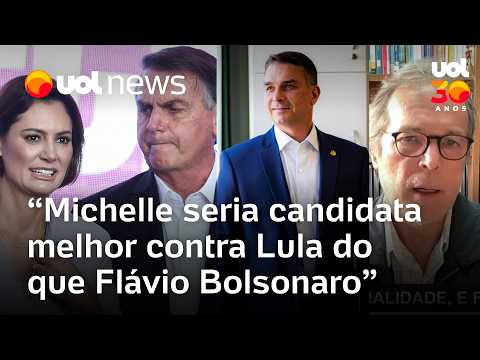 Michelle seria candidata melhor contra Lula do que Flávio Bolsonaro, diz professor