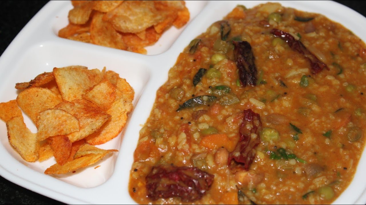 ದೇವಸ್ಥಾನದ ಶೈಲಿಯ ಅವಲಕ್ಕಿ ಬಿಸಿಬೇಳೆ ಬಾತ್ ಮಾಡುವ ವಿಧಾನ/poha bisi bele bath recipe in Kannada