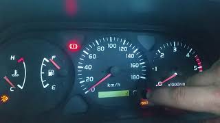 How to reset timing belt light warning light prado 1kzte