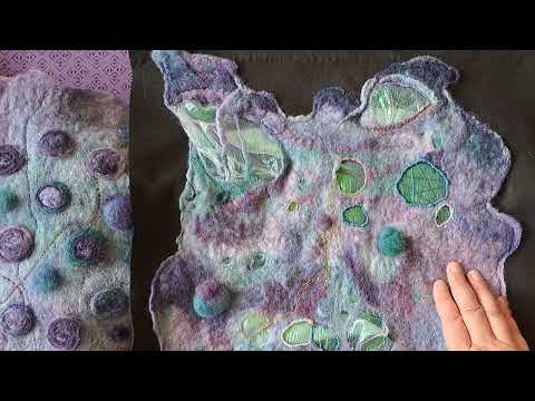 wips,slow stitching,wet felting what has been keeping me busy