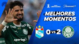 SPORTING CRISTAL 0 X 2 PALMEIRAS - CONMEBOL LIBERTADORES 2026 | Paramount+ Brasil