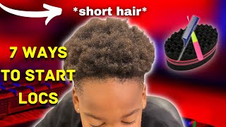 How to start your locs on short Natural hair+pictures🔥🔥Tutorials| Men loc journey