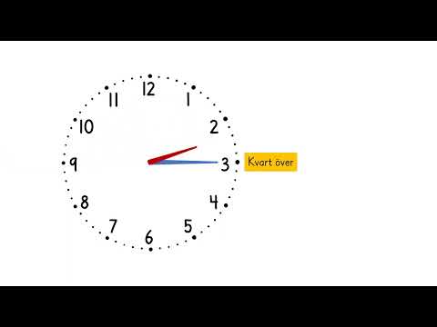 Klockan - kvart i och kvart över