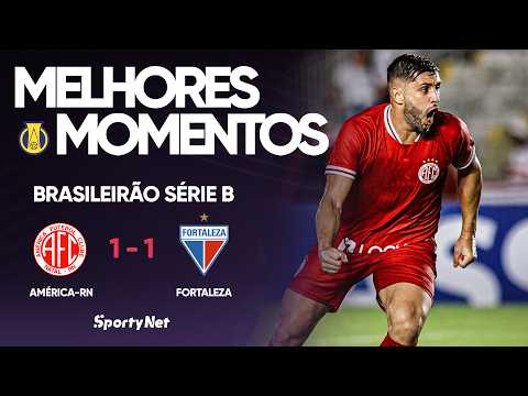 Gols e lances de América-RN x Fortaleza