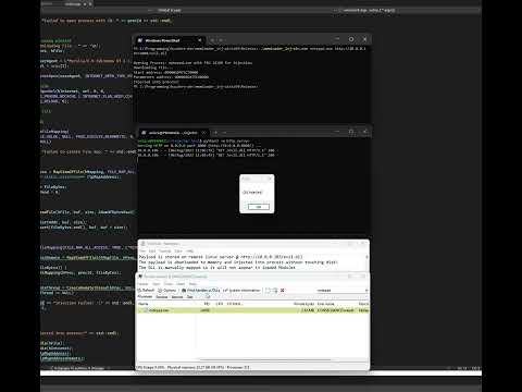 MalDev :: Windows :: Memory-resident Remote DLL Injector