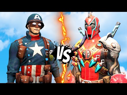 Captain America WWII vs DeadPool Ragnarok | EPIC BATTLE