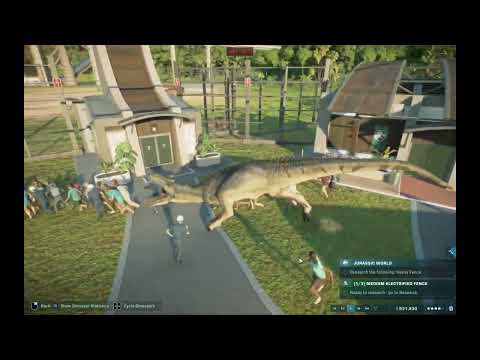 A Roar Then Allosaurus Escape in Storm | Jurassic World Evolution 2
