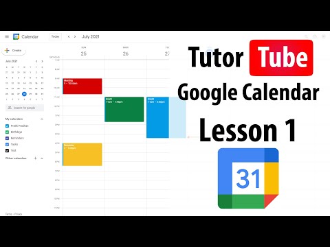 Google Calendar Tutorial Lesson 1 Accessing Google Calendar using a Google Account