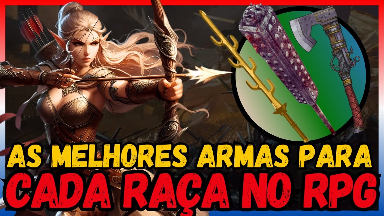 As Armas de Cada Raça no RPG | #rpgdemesa #rpgbrasil #rpgdemesabrasil