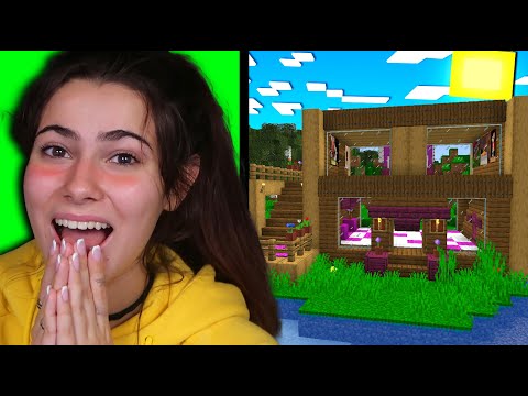REAZIONE DELLA MIA RAGAZZA ALLA SUA NUOVA CASA   MINECRAFT ITA