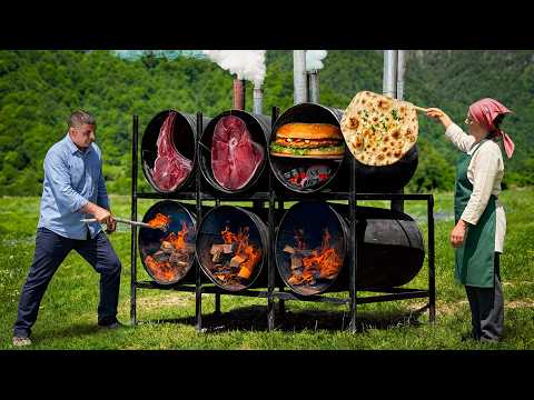 Ultimate Mountain Meat Feast Steak Burger Recipes!