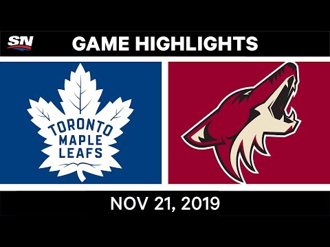 NHL Highlights | Maple Leafs vs Coyotes – Nov. 21, 2019