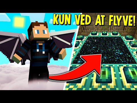 Så, Jeg klarede Minecraft KUN ved at flyve med Elytras...