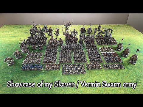 DRW - Army Showcase #1 - My own Skaven / Vermin Swarm army (Warhammer Fantasy / WAP / 9th Age) - 4K
