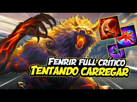 TENTANDO CARREGAR COM FULL CRÍTICO! FENRIR JUNGLER - ⚡ Smite BR GM Ranked Conquista