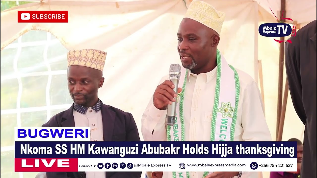 Nkoma SS Headteacher Abubakr Kawanguzi holds Hijja thanksgiving after returning from Mecca 