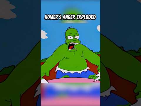 Homer's anger exploded
