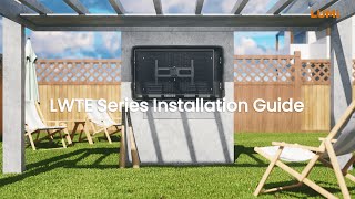 Weatherproof TV Enclosure with Full-Motion Wall Mounts LWTE Series