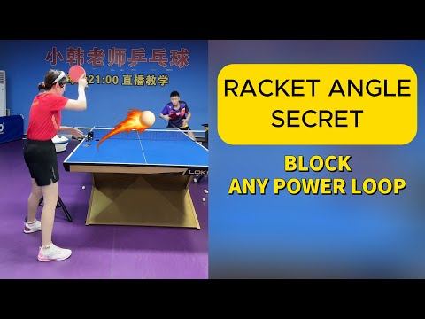 The Racket Angle Secret | How to Block Any Power Loop vs. Spinny Loop (DEF-01 )