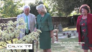 preview picture of video 'Camilla plants Wedding Cake Tree in Tetbury'