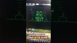 How watch star wars in command prompt