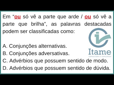 🔥 Questões comentadas de Português para Concurso Público | Banca Itame