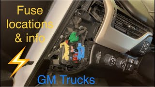 Hidden Fuse locations & info GM Yukon, Tahoe, Suburban, Escalade, Silverado Sierra quick reference