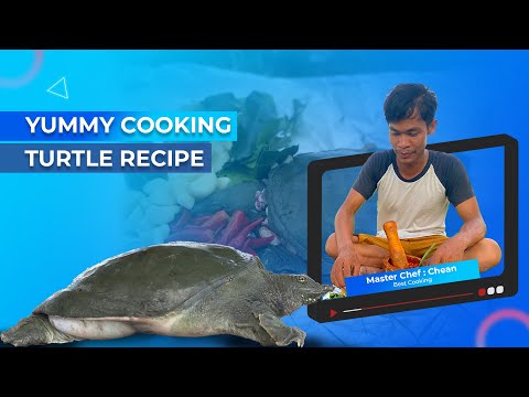 Eating delicious - Yummy Cooking Turtle Recipe with black man