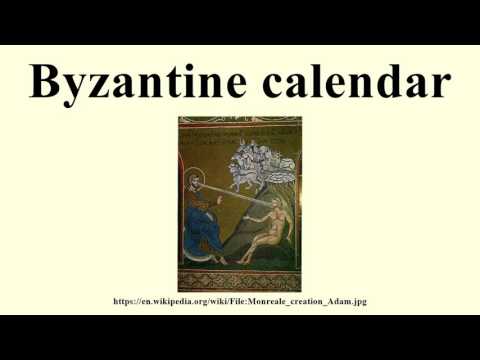 Byzantine calendar