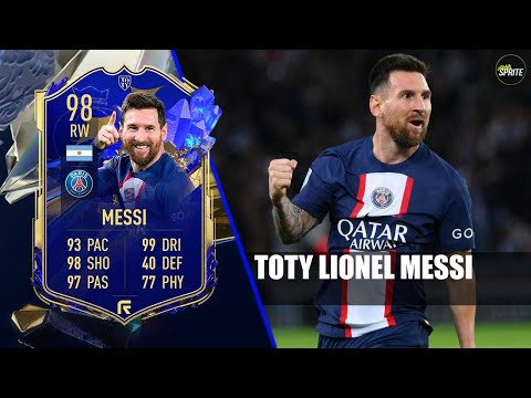 THE GOAT?!? FIFA 23 TOTY LIONEL MESSI PLAYER REVIEW | 98 LIONEL MESSI PLAYER REVIEW