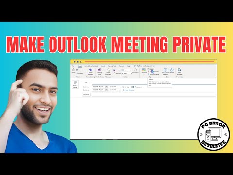 How To Make A Meeting Private In Outlook