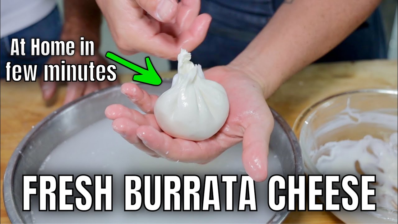 HOW TO MAKE FRESH BURRATA FROM SCRATCH | At Home