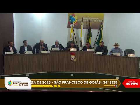 34ª SESSÃO ORDINÁRIA DE 2025 - SÃO FRANCISCO DE GOIÁS