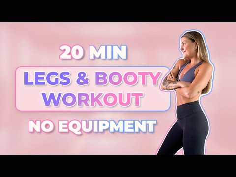 20 MIN legs and booty home workout (no equipment)