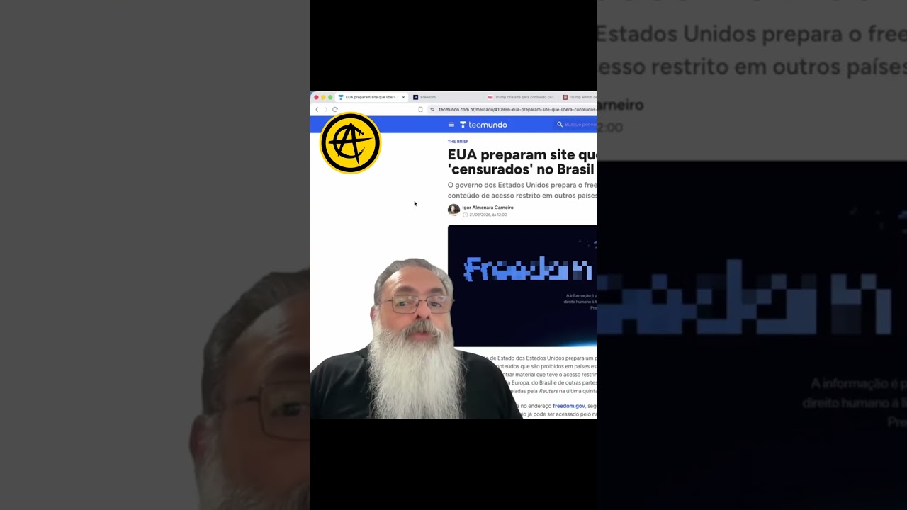 GOVERNO AMERICANO cria SITE "FREEDOM.GOV" para CONTORNAR CENSURA de GOVERNOS de ESQUERDA no MUNDO