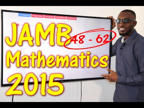 JAMB CBT Mathematics 2015 Past Questions 48 - 62