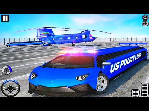 US Police Car Limo Transporter Truck - Android Gameplay