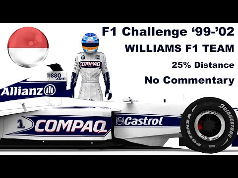 F1 CHALLENGE '99-'02 - 2000 Monaco Grand Prix (R7/17) - 25% Race Distance (No Commentary)