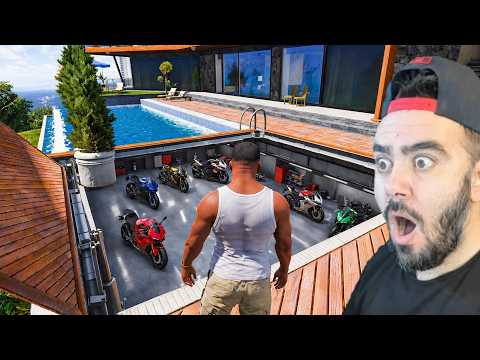 FRANKLIN YERIN ALTINDA GIZLI MOTOR GARAJINI AÇTI - GTA 5 MODS