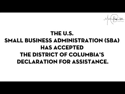District of Columbia’s Declaration For Assistance Accepted