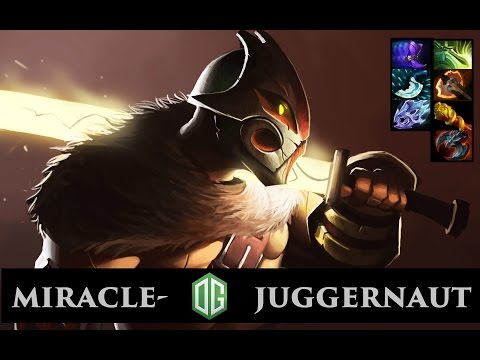 Dota 2 Miracle- Juggernaut Highlights Ranked Match Gameplay