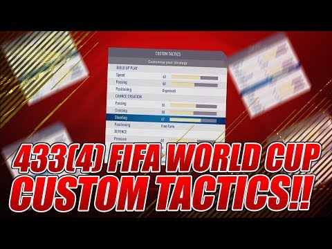 4-3-3 (4) POST PATCH CUSTOM TACTICS & PLAYER INSTRUCTIONS | FIFA 18 WORLD CUP ULTIMATE TEAM