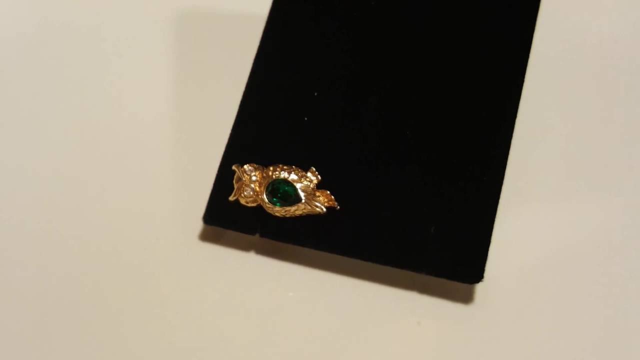 Gold Avon Owl Pin/Brooch