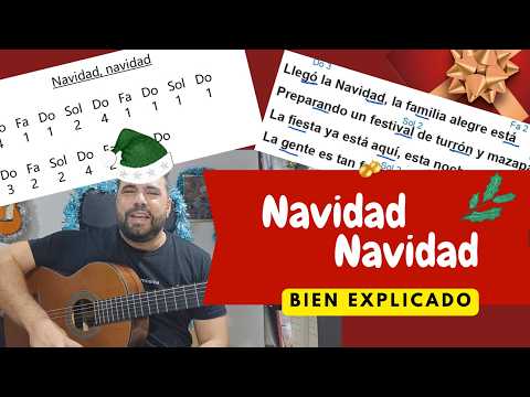 ✅ Como tocar navidad en guitarra. __ MUY MUY FACIL!!!! 2024