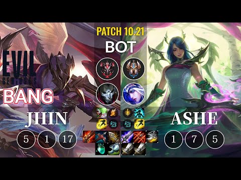 EG Bang Jhin vs Ashe Bot - KR Patch 10.21